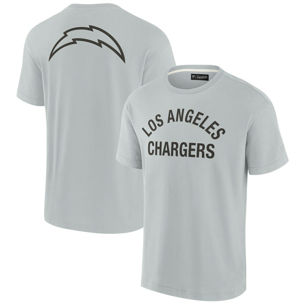Los Angeles Chargers Unisex Elements Super Soft Short Sleeve T-Shirt - Gray outlet