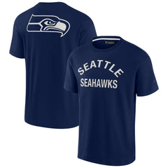 Seattle Seahawks Unisex Elements Super Soft Short Sleeve T-Shirt - Navy cheap