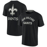 New Orleans Saints Unisex Elements Super Soft Short Sleeve T-Shirt - Black sale