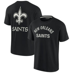 New Orleans Saints Unisex Elements Super Soft Short Sleeve T-Shirt - Black sale