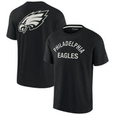 Philadelphia Eagles Unisex Elements Super Soft Short Sleeve T-Shirt - Black discount