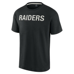 Las Vegas Raiders Unisex Elements Super Soft Short Sleeve T-Shirt - Black on sale