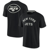 New York Jets Unisex Elements Super Soft Short Sleeve T-Shirt - Black discount