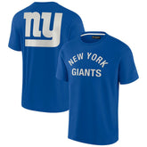 New York Giants Unisex Elements Super Soft Short Sleeve T-Shirt - Royal sale