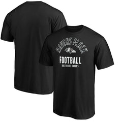 Baltimore Ravens Nickname Arc T-Shirt - Black discount