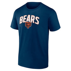 Chicago Bears Arched Kicker Stencil T-Shirt - Navy outlet