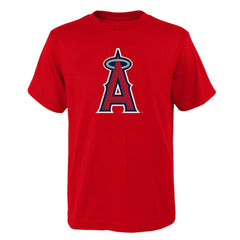 Los Angeles Angels Youth Logo Primary Team T-Shirt - Red