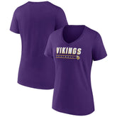 Minnesota Vikings Women's Primary Play V-Neck T-Shirt - Purple sale