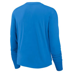 Los Angeles Chargers Women's Modest Crop Performance Long Sleeve T-Shirt - Powder Blue | Nike discount