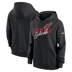 Arizona Cardinals Women's Wordmark Club Fleece Pullover Hoodie - Black | Nike on sale