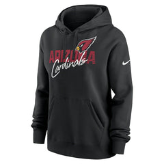 Arizona Cardinals Women's Wordmark Club Fleece Pullover Hoodie - Black | Nike on sale