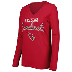 Arizona Cardinals G-III 4Her by Carl Banks Women's Post Season Long Sleeve V-Neck T-Shirt - Cardinal online