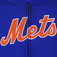 New York Mets Youth Wordmark Full-Zip Fleece Hoodie - Royal