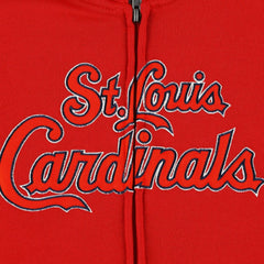 St. Louis Cardinals Youth Wordmark Full-Zip Fleece Hoodie - Red