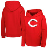 Cincinnati Reds Youth Team Primary Logo Pullover Hoodie - Red