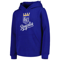 Kansas City Royals Youth Team Primary Logo Pullover Hoodie - Royal