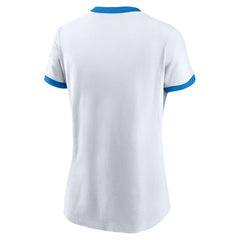 Los Angeles Chargers Women's Rewind Ringer Tri-Blend T-Shirt - White | Nike sale