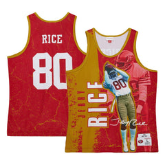 Jerry Rice San Francisco 49ers 1994 Player Burst Tank Top - Scarlet on sale