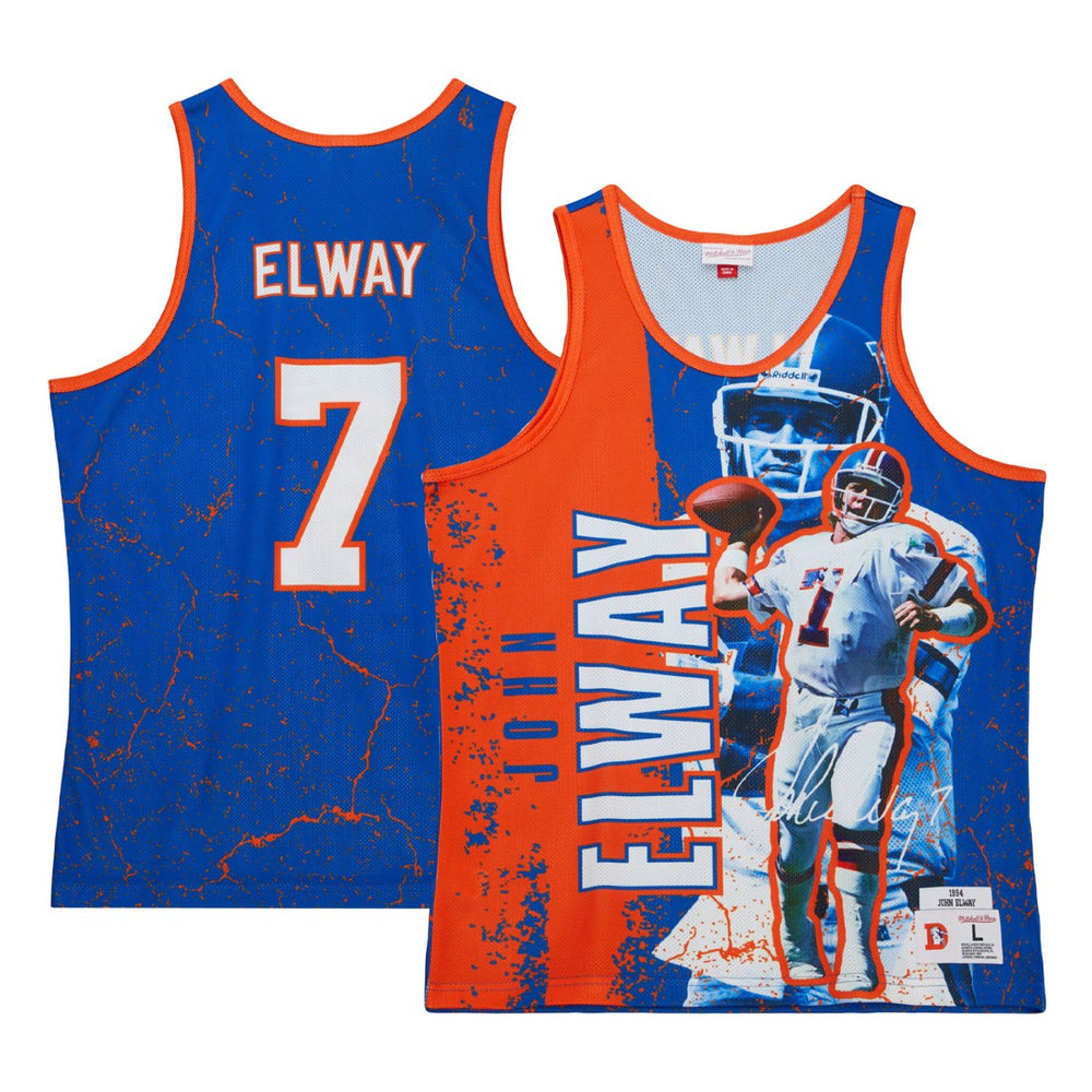 John Elway Denver Broncos 1994 Player Burst Tank Top - Royal sale