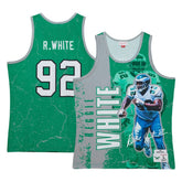 Reggie White Philadelphia Eagles 1992 Player Burst Tank Top - Kelly Green discount