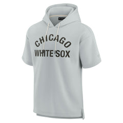 Chicago White Sox Unisex Elements Super Soft Fleece Short Sleeve Pullover Hoodie - Gray
