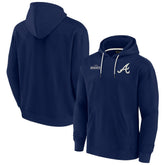 Atlanta Braves Unisex Elements Super Soft Fleece Pullover Hoodie - Navy