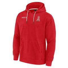 Los Angeles Angels Unisex Elements Super Soft Fleece Pullover Hoodie - Red