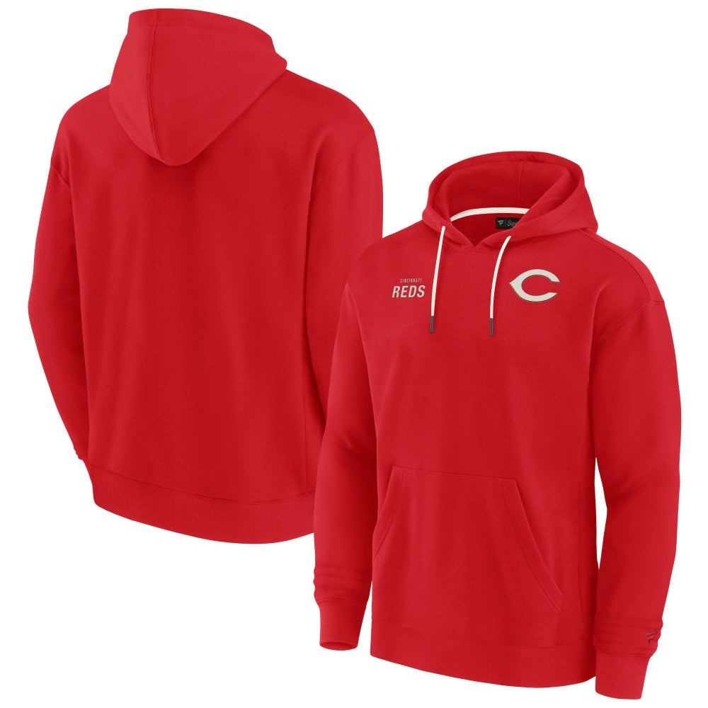 Cincinnati Reds Unisex Elements Super Soft Fleece Pullover Hoodie - Red