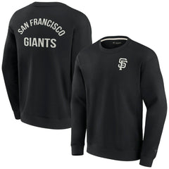 San Francisco Giants Unisex Super Soft Pullover Crew Sweatshirt - Black