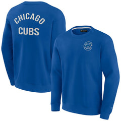Chicago Cubs Unisex Super Soft Pullover Crew Sweatshirt - Royal
