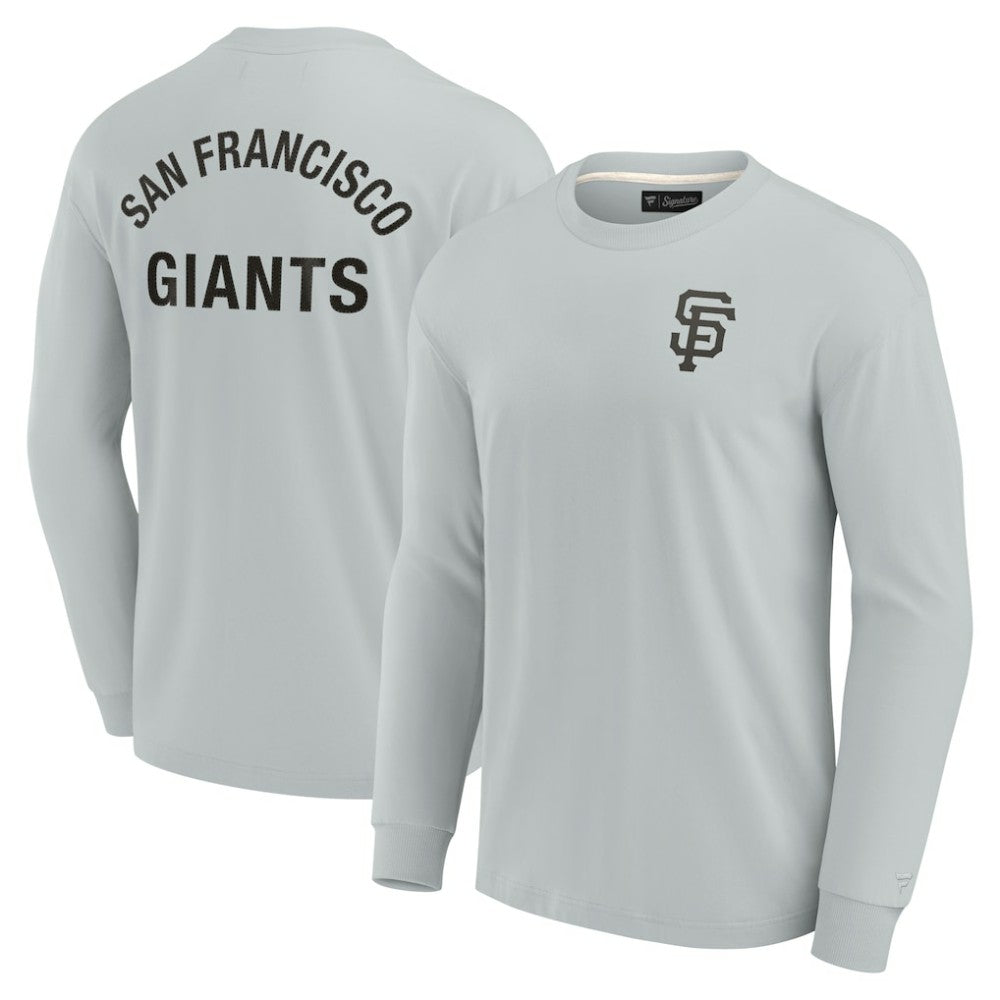 San Francisco Giants Unisex Elements Super Soft Long Sleeve T-Shirt - Gray
