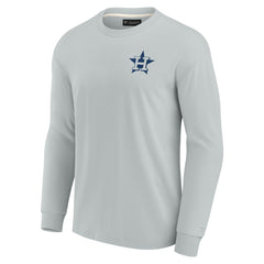 Houston Astros Unisex Elements Super Soft Long Sleeve T-Shirt - Gray