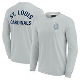 St. Louis Cardinals Unisex Elements Super Soft Long Sleeve T-Shirt - Gray