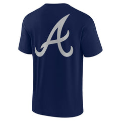Atlanta Braves Unisex Elements Super Soft Short Sleeve T-Shirt - Navy