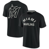 Miami Marlins Unisex Elements Super Soft Short Sleeve T-Shirt - Black