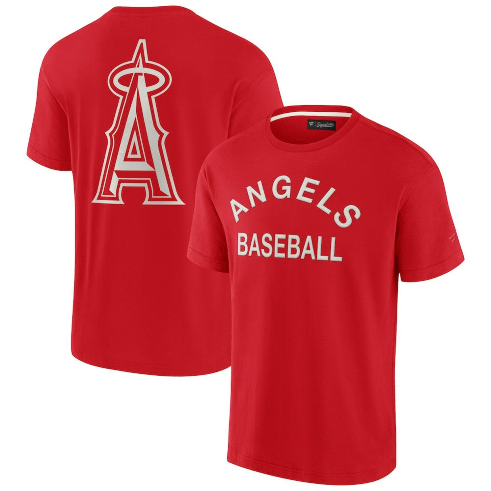 Los Angeles Angels Unisex Elements Super Soft Short Sleeve T-Shirt - Red
