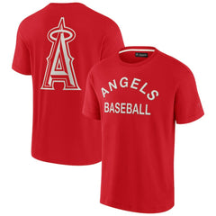 Los Angeles Angels Unisex Elements Super Soft Short Sleeve T-Shirt - Red