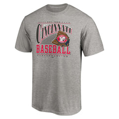 Cincinnati Reds Cooperstown Collection Winning Time T-Shirt - Heather Gray