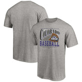 Colorado Rockies Cooperstown Collection Winning Time T-Shirt - Heather Gray