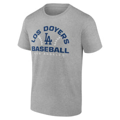 Los Angeles Dodgers Team Go For Two T-Shirt - Heather Gray