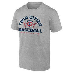 Minnesota Twins Team Go For Two T-Shirt - Heather Gray
