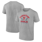 Philadelphia Phillies Team Go For Two T-Shirt - Heather Gray