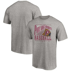 Philadelphia Phillies Cooperstown Collection Winning Time T-Shirt - Heather Gray