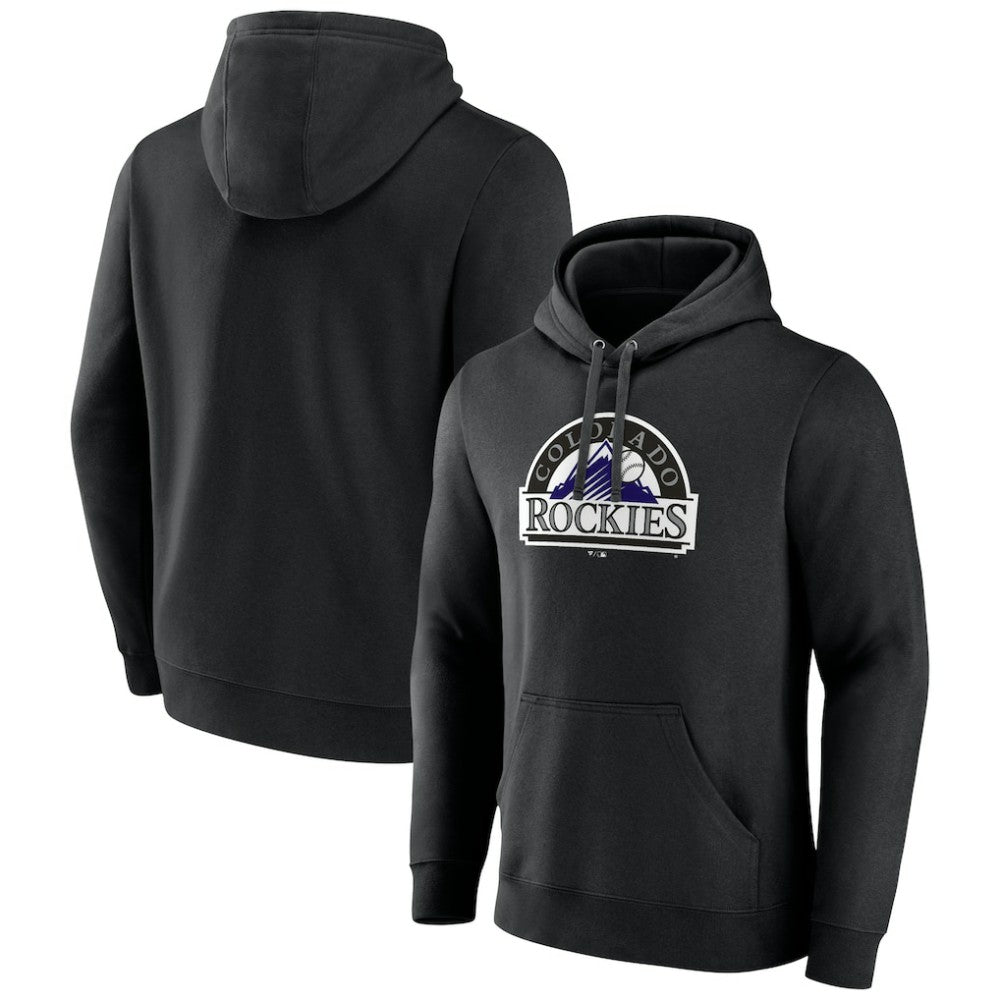 Colorado Rockies Cooperstown Collection Pullover Hoodie - Black