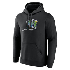 Tampa Bay Rays Cooperstown Collection Pullover Hoodie - Black