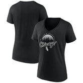 Chicago White Sox Women's One Champion V-Neck T-Shirt - Black