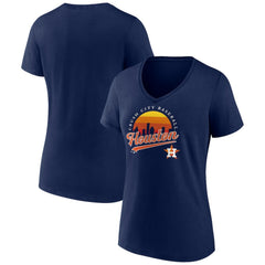 Houston Astros Women's One Champion V-Neck T-Shirt - Navy