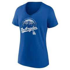 Los Angeles Dodgers Women's One Champion V-Neck T-Shirt - Royal