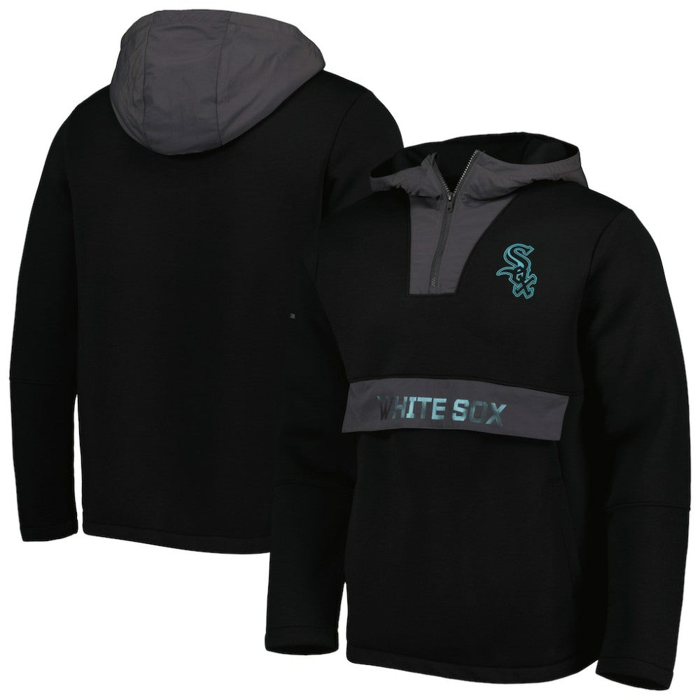Chicago White Sox Levelwear Ruckus Quarter-Zip Hoodie - Black