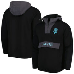 San Francisco Giants Levelwear Ruckus Quarter-Zip Hoodie - Black